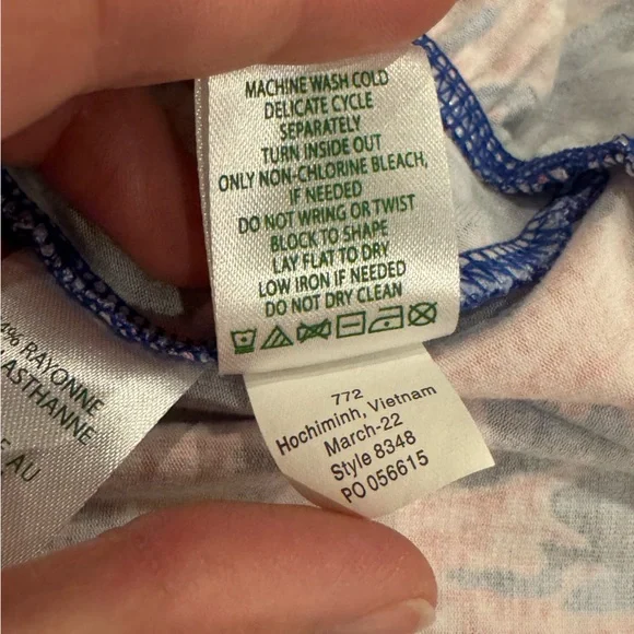 Lilly Pulitzer Blue and Pink Maxi Dress - Picture 7 of 8